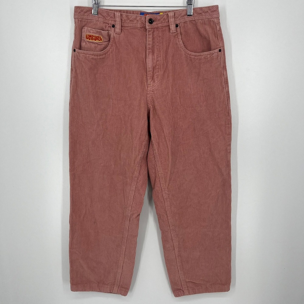 Empyre Relaxed Fit Corduroy Pants Pink Size 34 Streetwear Skate